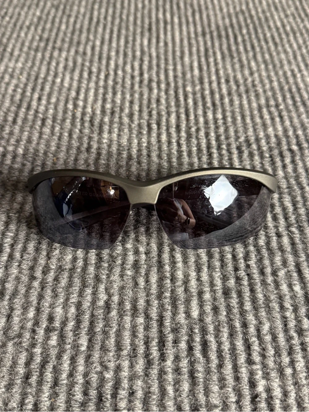 Foster Grant Semi-Rimless Sport Sunglasses – Matte Gray Wrap Frames